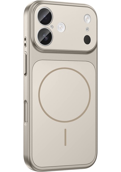 iPhone 16 Uyumlu Kılıf Formen M-Safe Şarj Özellikli Kamera Korumalı Gri