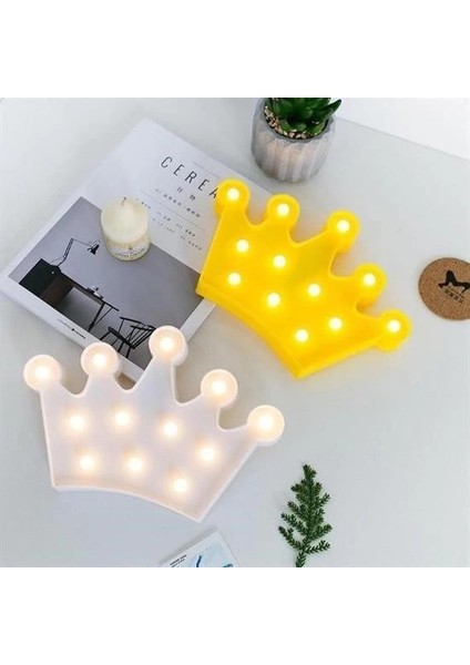 çınar ticaret 3d dekoratif pilli kraliçe tacı model led masa ve gece lambası fiyatları