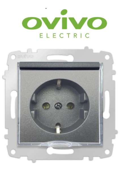 çınar ticaret füme topraklı kapaklı piriz çerçevesiz grano - priz ve anahtar ıçin uyumlu çerçeve