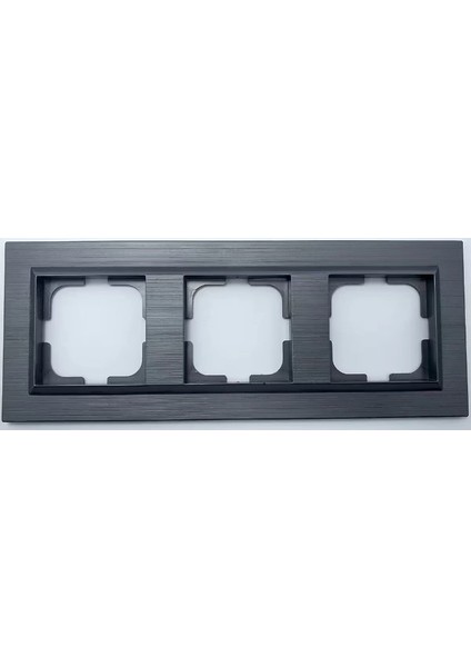 çınar ticaret manyatik gri üçlü çerçeve quantum - priz ve anahtar ıçin uyumlu çerçeve fiyatları