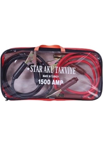 çınar ticaret ultra güçlü araba akü takviye kablosu - 1500 amper çantalı