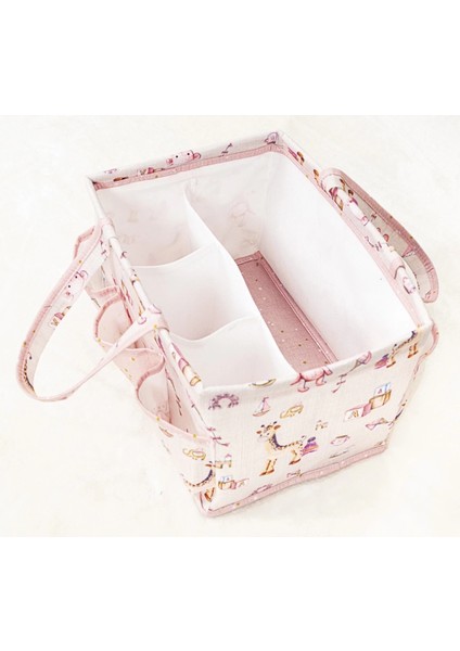 çınar ticaret baby kullanımı kolay desenli taşınabilir bakım çantası (pembe) fiyatları