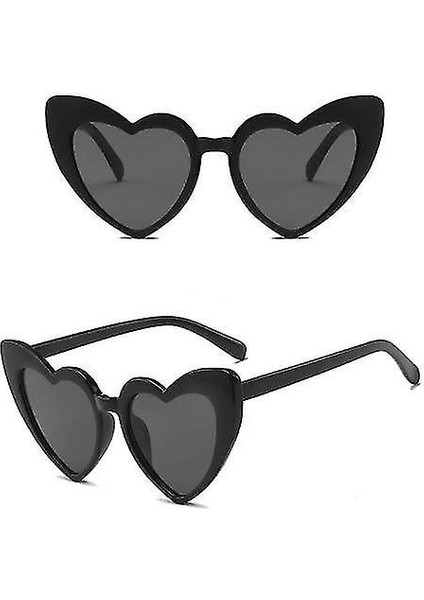 çınar ticaret siyah renk kalp şekilli parti gözlüğü 15x5 cm