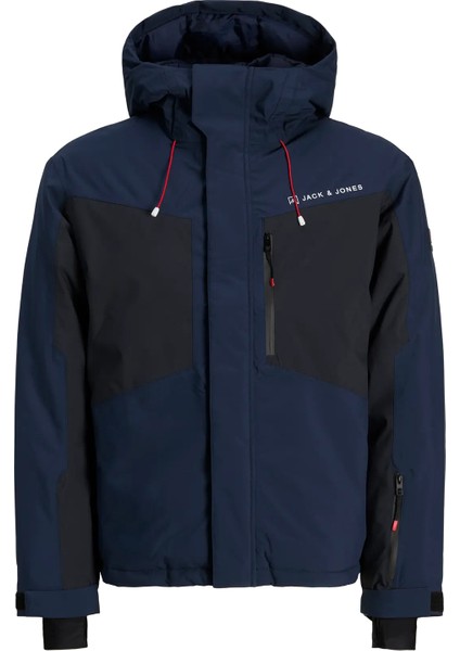 Erkek Jjalpes Kapüşonlu Su ve Rüzgar Geçirmez Mont 12284649 Lacivert