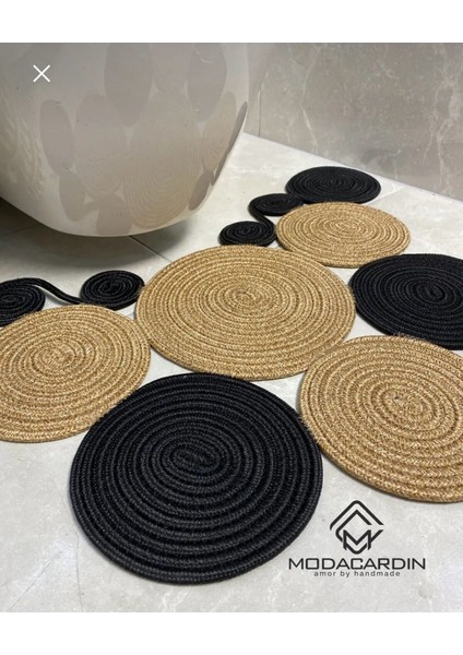 Hasır Jüt Modern Klozet Önü Paspası modelleri