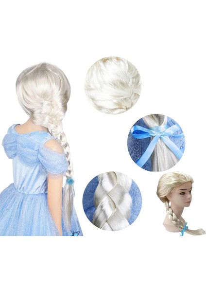 çınar ticaret platin altın dore renk karlar ülkesi elsa frozen peruğu çocuk boy fiyatları