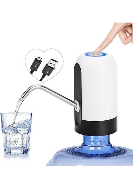 çınar ticaret yeni nesil dokunmatik damacana su pompası şarjlı 1200 mah