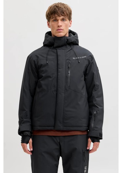 Erkek Jjalpes Kapüşonlu Su ve Rüzgar Geçirmez Mont 12284649 Siyah fiyatları