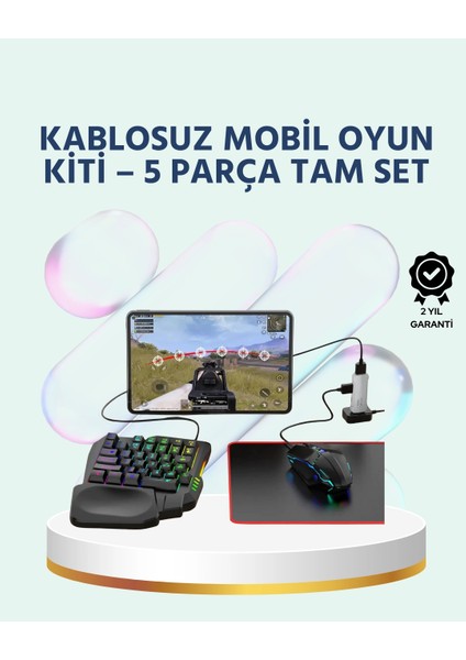 çınar ticaret tak-çalıştır mobil oyun seti – x8 pro teknolojili klavye mouse kombo