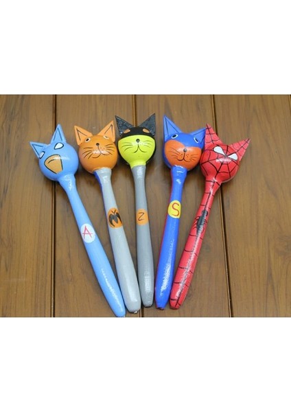 çınar ticaret ahşap 5'li marakas seti model 1