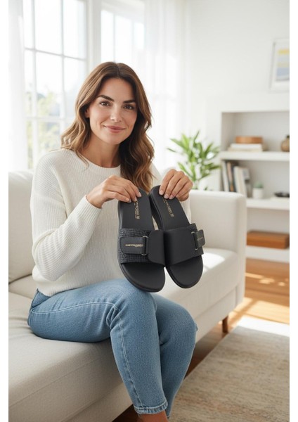 Kadın Çok Rahat Ortopedik Taban Terlik