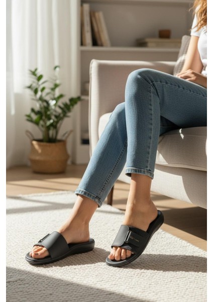 Kadın Çok Rahat Ortopedik Taban Terlik