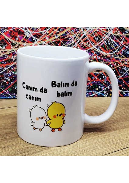 çınar ticaret canım da canım balım da balım tasarımlı kupa bardak