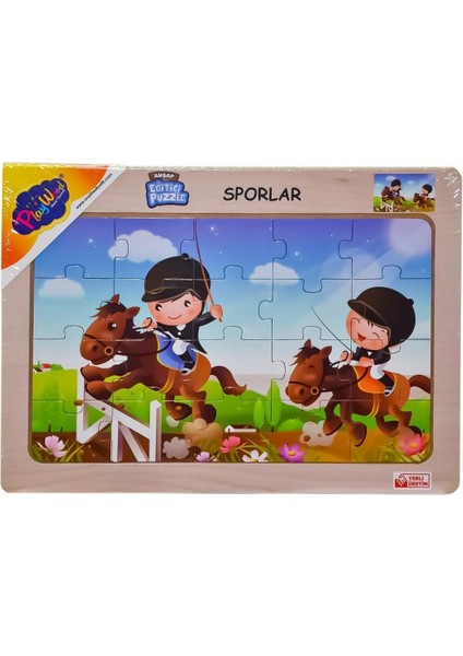 çınar ticaret ony-85-86-87-88 ahşap eğitici puzzle sporlar -onyıl indirimleri