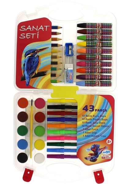 çınar ticaret 43 parça çantalı sanat seti indirimleri