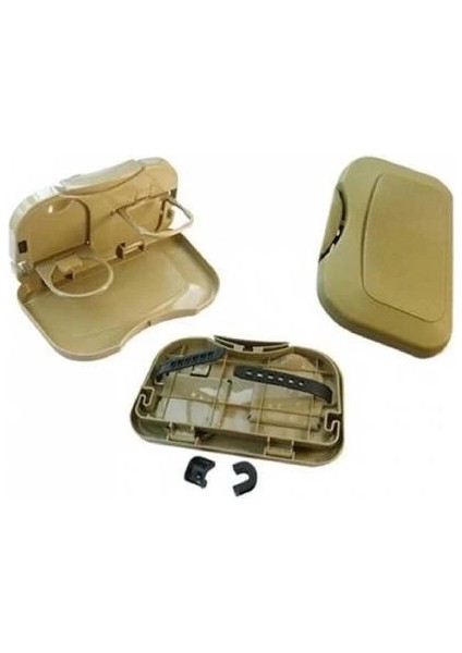 çınar ticaret araç ıçi koltuk arkası katlanabilir bardak tutuculu bej tepsi fırsatları