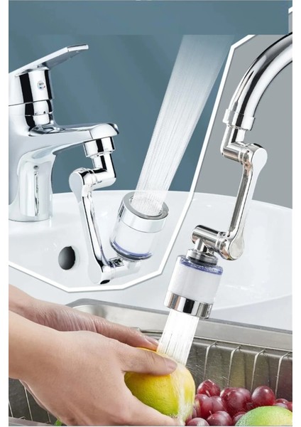 çınar ticaret 1080 ° derece dönebilen filtreli lavabo musluk başlığı