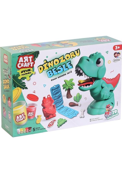 çınar ticaret 03814 dinozoru besle oyun hamur seti 280 gr