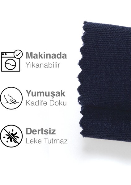 Kadife Dokulu Uzay Mavisi Rengi Daily Series Runner 40 X 140 fırsatları