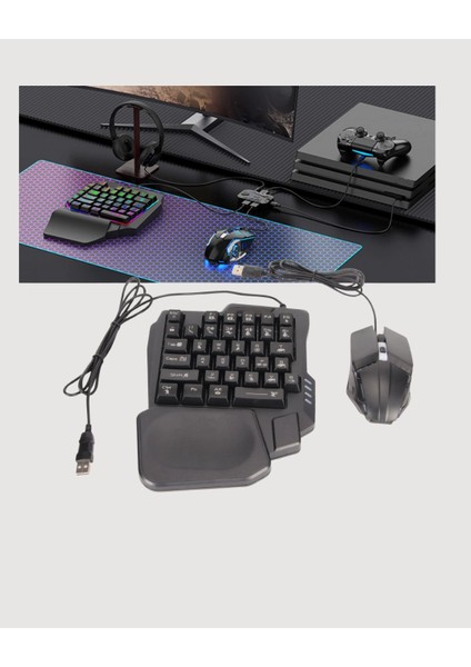 çınar ticaret rgb klavye + mouse + dönüştürücü seti – mobil oyunlarda üstün kontrol fiyatları