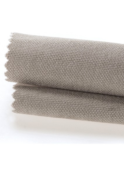 Kadife Dokulu Açık Gri Dertsiz Masa Örtüsü