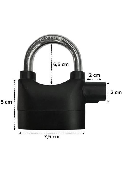 çınar ticaret desibel siyah alarmlı çok fonksiyonlu ekstra güvenlikli kare asma dolap kilidi modelleri