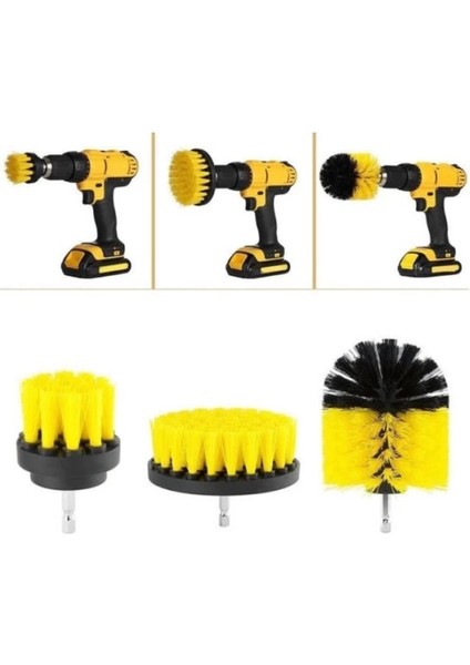 çınar ticaret matkap ucuna takılan 3'lü fırça temizlik seti