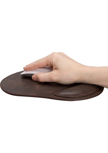 çınar ticaret bileklikli deri mouse pad antik koyu kahve fırsatları