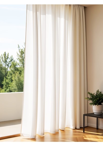 Krem Saten Güneşlik Perde – Ekstrafor Büzgülü indirimleri
