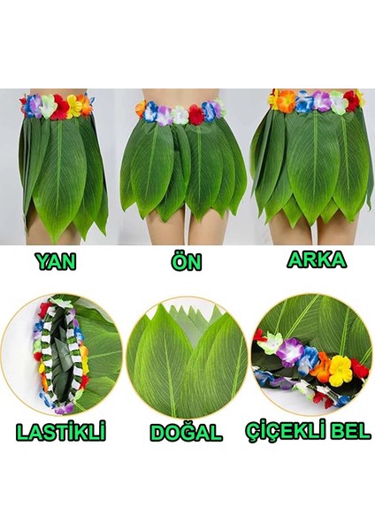 çınar ticaret tropikal esintili hawaii yapraklı parti eteği çocuk boy fiyatları