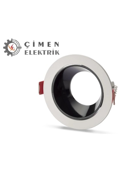 çınar ticaret noas yl60 2110 ren beyaz siyah yuvarlak spot kasası