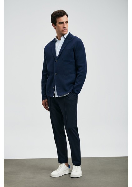 Erkek Sımon Smart Chino Slim Fit Pantolon 112190329 Lacivert