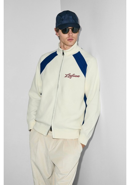 Erkek Shıne Hırka 112100081 Kırık Beyaz