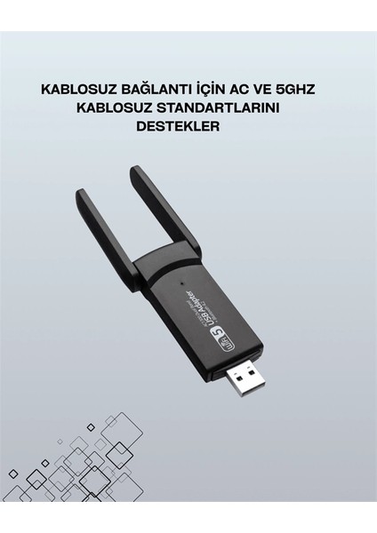 çınar ticaret usb wifi adaptör – 1200 mbps hız