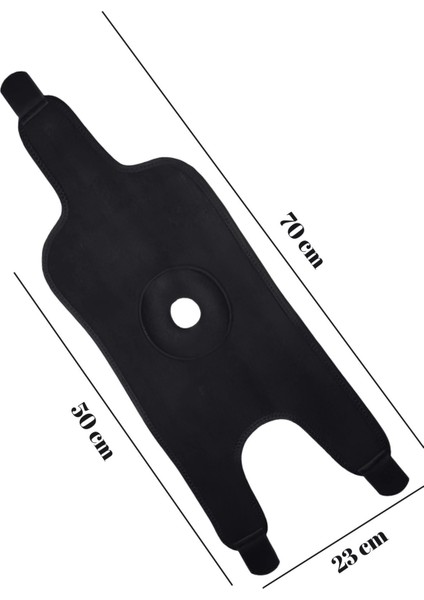 çınar ticaret topuk çorabı 2'li sağ sol+ medical patella destekli dizlik + termojel – ortopedik destek seti