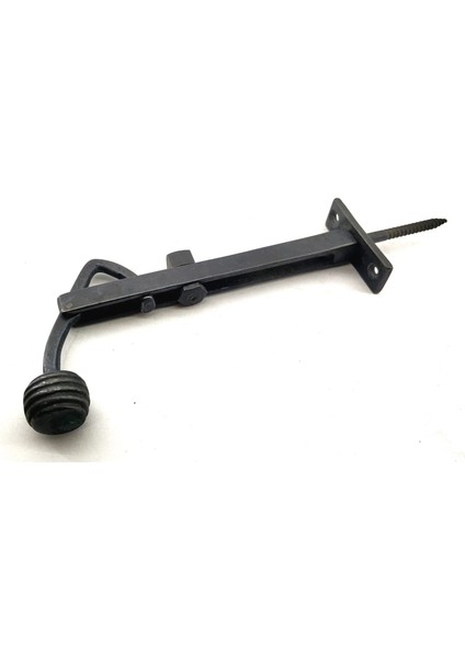 çınar ticaret antika tarz dekoratif pirinç ayarlı panjur stoperi - 150x55 mm, oksit