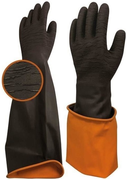 çınar ticaret beybi h2 45ext korun tırtıklı uzun siyah eldiven no:11