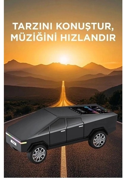 çınar ticaret d68 cyber model araba tasarımlı bluetooth hoparlör 15w güçlü ses rgb led /tws/usb siyah fırsatları