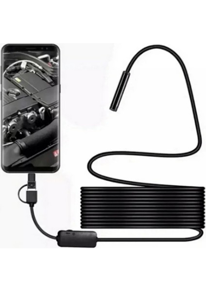 çınar ticaret endoskop yılan video kamera led’li 5 metre 7 mm sert kablo yüksek kaliteli stereo modelleri