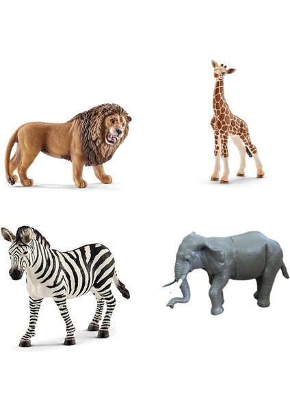 çınar ticaret bma-13 pvc pakette dörtlü vahşi hayvanlar