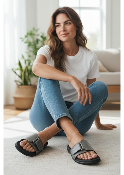 Kadın Çok Rahat Ortopedik Taban Terlik indirimleri