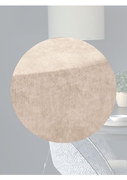 Kadife Efektli Kumsal Beji Aura Serisi Runner 40 X 140