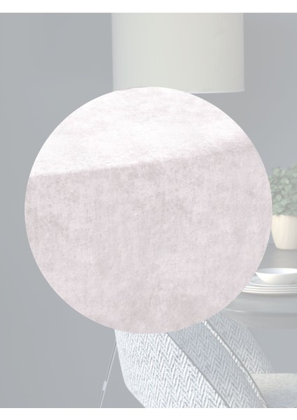 Kadife Efektli Ekru Renk Aura Serisi Runner 40 X 140