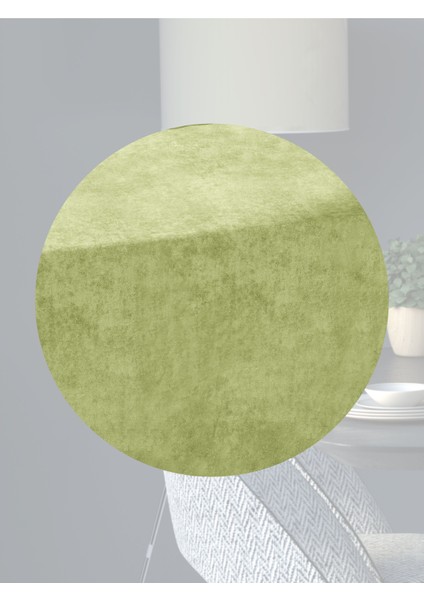 Kadife Efektli Nil Yeşili Aura Serisi Runner 40 X 140