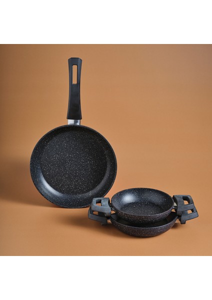 Bio Granit Dide 3'lü Tava Sahan Seti