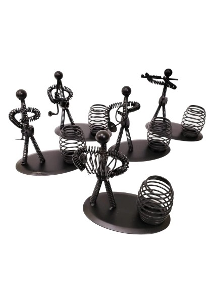 çınar ticaret dekoratif metal adam müzisyen kalemlik