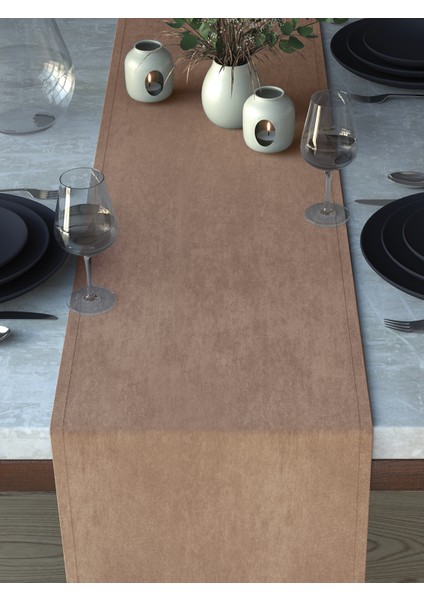 Kadife Dokulu Kum Beji Runner indirimleri