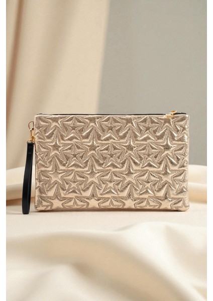 Yıldız Desenli Platin Portföy Çanta modelleri