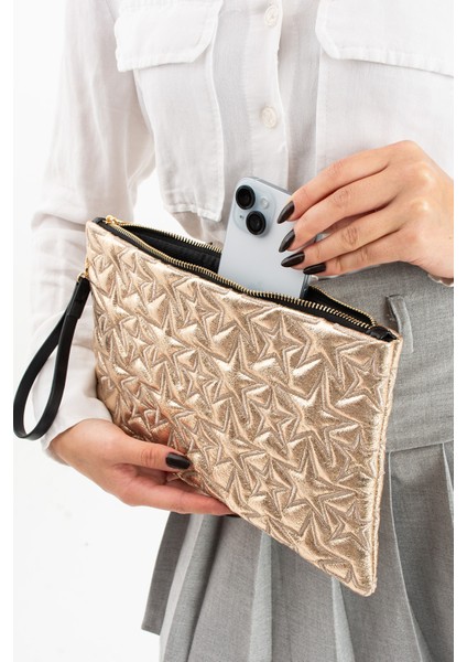 Yıldız Desenli Platin Portföy Çanta indirimleri
