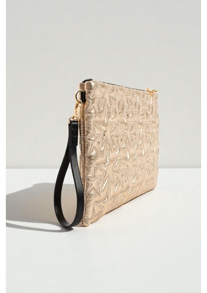 Yıldız Desenli Platin Portföy Çanta